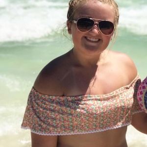 Floral Off-the-Shoulder Swim Top